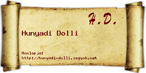 Hunyadi Dolli névjegykártya